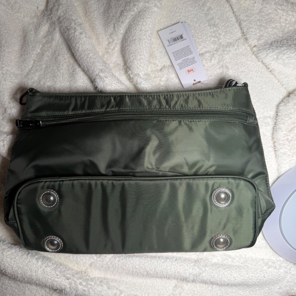 Lug Samba XL Convertible Crossbody Shoulder Bag Olive Green RFID NWT Dual Straps - Picture 2 of 4